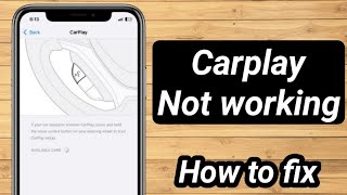 How to fix CarPlay Not working On iphone ios 18 [upl. by Rehpotsirc]