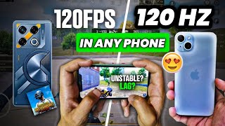 How To Enable 120Hz amp 120 Fps In Any Android Phone  Enable 120Hz Screen Refresh Rate In Any Phone [upl. by Uehttam]