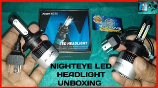 NIGHTEYE LED Headlight Bulb 72 W H4 Unboxing Bike amp Car के लिए [upl. by Oakie]