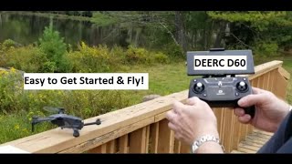 DEERC D60 Drone Easy to Start amp Fly [upl. by Limoli]