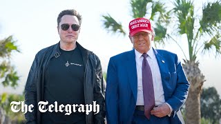 In full Trump watches SpaceXs Starship launch with Elon Musk [upl. by Alletse503]