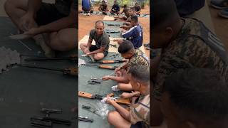 Ciat commando arms cleaning ciat armylover commandotraining cif stf ssf wbp policetraining [upl. by Snevets]