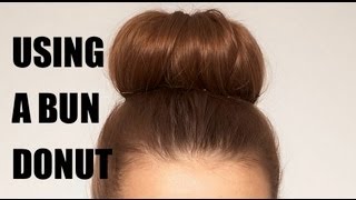 How to use a bun donut to create an updo [upl. by Margit107]