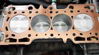 How to use copper spray gasket maker on head gasket [upl. by Giacinta]