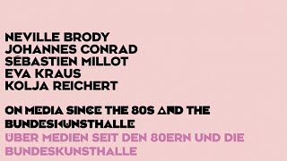 Über Medien seit den 80ern amp die Bundeskunsthalle – Neville Brody Johannes Conrad Sebastién Millot [upl. by Yuzik]