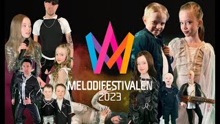 Grunselius tolkningar finalen Melodifestivalen 2023 [upl. by Anilac]