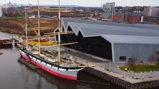 The Tall Ship Glenlee  Riverside Museum  Glasgow  DJI Drone [upl. by Ais]