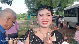 បុណ្យកឋិនលោកពុកអ្នកម្តាយក្មេកហែទៅកំពង់លែងKathin festival parentsin law go to Kampong Leng district [upl. by Nahpos]