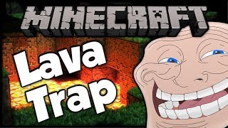 Minecraft Trolling Little Kids  17 Lava Trap [upl. by Haelat833]