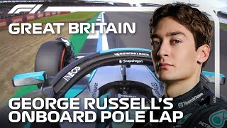 George Russells Pole Lap  2024 British Grand Prix  Pirelli [upl. by Imoan815]