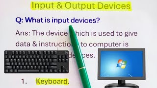 Input amp Output devices  Apna Code  inputout inputdevices outputdevices [upl. by Netram960]