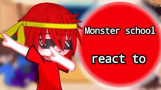 monster school react to  AvAampAvM  alanbecker [upl. by Eiramac]