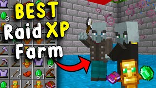 The BEST RAID XP Farm in Minecraft Bedrock 121 [upl. by Theo556]