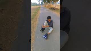 skating practice on road inlineskatingshortvideoyoutubeshortviralsvideo [upl. by Jadd]