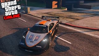 GTA V  Online  Tunando o PROGEN TYRUS O CARRO MAIS CARO DLC MANOBRAS E CRÂNIOS RACHADOS [upl. by Laden980]