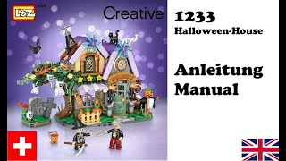 LOZ Mini Blocks  1233  Halloween House  Anleitung  Manual  NUR die Anleitung [upl. by Asilec]