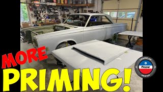 Re priming after the First Round of Block Sanding  1965 Dodge Coronet 500 Ep 26 [upl. by Barnes589]