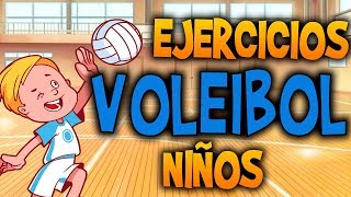 Ejercicios de iniciación VOLEIBOL Y MINIVOLEIBOL 👧🏻🧒🏻 [upl. by Anitsirhk381]