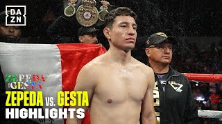 William Zepeda vs Mercito Gesta Fight Highlights [upl. by Lunnete181]