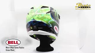 Bell Helmet Moto9 Mips Tomac Replica GreenBlack by Parts World AG [upl. by Yetac]