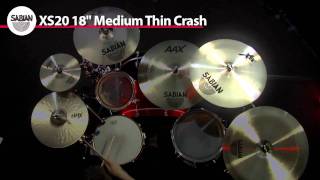 SABIAN 18quot Xs20 Crash Product Demo [upl. by Allred]