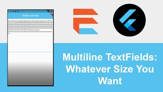 Flutter  How To Create A Multiline TextField You Decide The Size [upl. by Inerney]