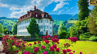 Sarnen  Historical Town In Switzerland 4K  Walking Tour in Europe [upl. by Eeldarb]