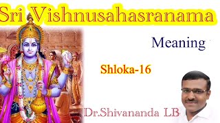 Vishnusahasranama meaning Kannada byDrShivananda [upl. by Carolann]