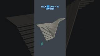 Parametric Stairs  3dsmax Short [upl. by Paquito]