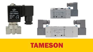 Overview and selection pneumatic solenoid valves  Tameson [upl. by Eeram]