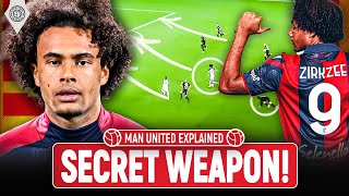 Joshua Zirkzee Analysis Uniteds Attacking Solution  Man United Explained [upl. by Adidnac]