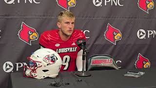 Tyler Shough following Louisville’s win over Jacksonville State [upl. by Wernick]