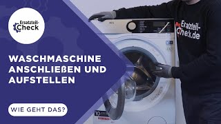 Waschmaschine anschließen und aufstellen ⚙ Wie geht das [upl. by Safir818]