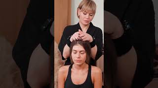 ASMR relaxing neck and facial massage for girl Lilia asmrmassage [upl. by Ijic158]