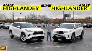 WORTH THE UPGRADE  2020 Toyota Highlander vs 2019 Toyota Highlander Comparison [upl. by Ellesirg]