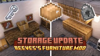 Discover the SECRET to ENHANCED STORAGE in Minecraft Furnitury Mod Update [upl. by Lubin]