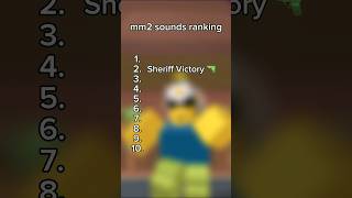 MM2 SOUNDS RANKED… roblox robloxshorts mm2 [upl. by Acirea14]