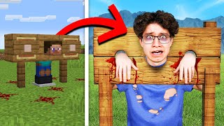 Minecraft But Any SCARY Build Hack Becomes REAL [upl. by Liliane]