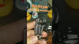 Stainless steel wire handmade keychain how to make keychain clip on with wire wrapping shorts [upl. by Nadabas]