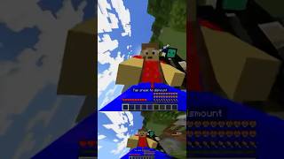 Minecraft sideways survival part 5 testing a Jetpack minecraft funny gaming [upl. by Aroda]