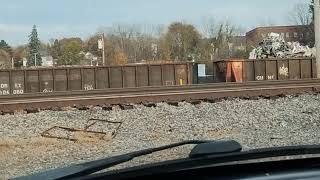 110424 Haverhill scrap metal salvage loading scrap metal in train cars Haverhill MA [upl. by Dorena207]