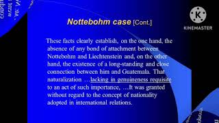 NOTTEBOHM CASEINTERNATIONAL LAW [upl. by Elamor571]