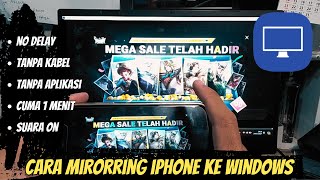 CARA SCREEN MIRORRING IPHONE KE LAPTOP  PC [upl. by Bel]