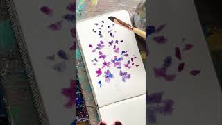 How to paint easy loose watercolor delphinium flowers for beginners [upl. by Alburg]