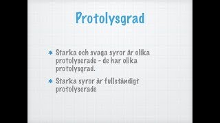 pH och en syras protolysgrad [upl. by Mcneil]