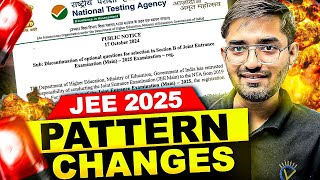 BIG Update  NTA changes Pattern of JEE Main 2025 Paper [upl. by Banks523]