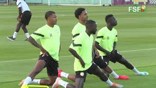 CM Qatar 2022 dernière séance dentraînement de Lions du Sénégal en vue du match contre le Qatar [upl. by Aicnarf623]