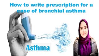 Prescription in bronchial asthma clinical cases  semester 5 Manchester program [upl. by Minnie327]