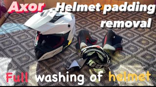 Axor Helmet Padding Removal amp Washing Tutorial How To Remove amp wash padding of Axor Helmets [upl. by Lyrehc]