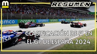 RESUMEN de la CLASIFICACIÓN del GP de ESPAÑA 2024 de F1 [upl. by Tomkins]